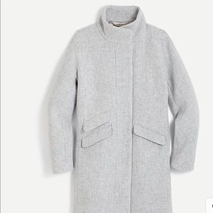Brand New JCrew Stadium Cloth Grey Coat-worn once